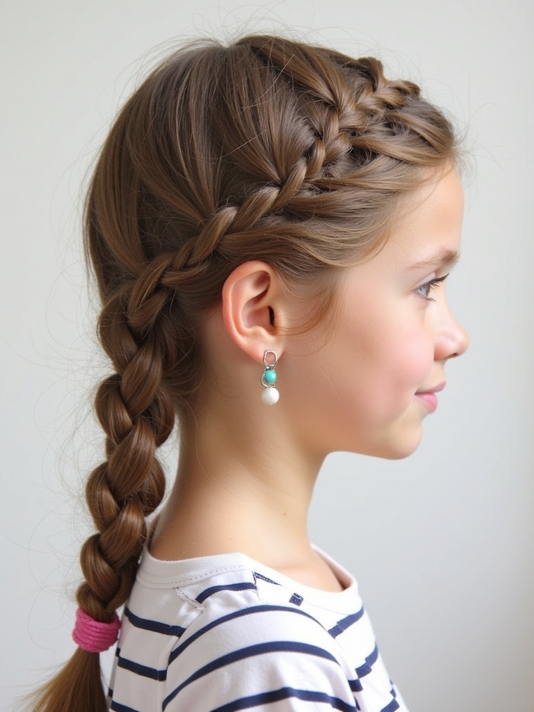Easy Hairstyles For School: Low Twisted Bun