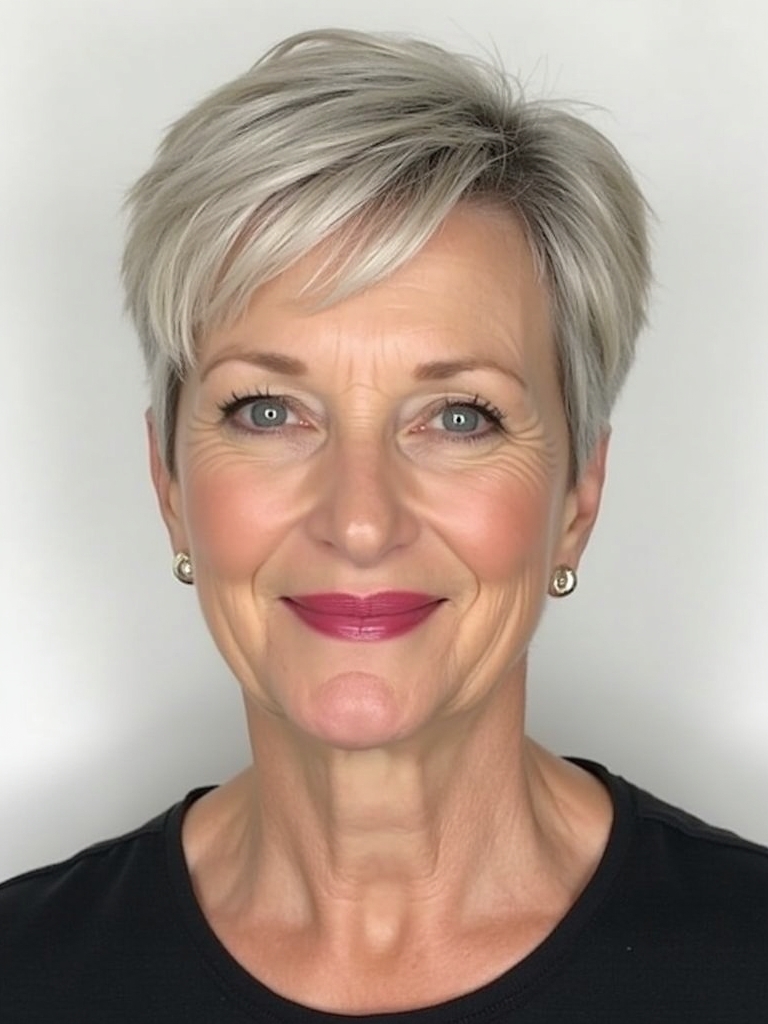 Hairstyles For Thin Fine Hair Over 60: Updo with Face-Framing Pieces