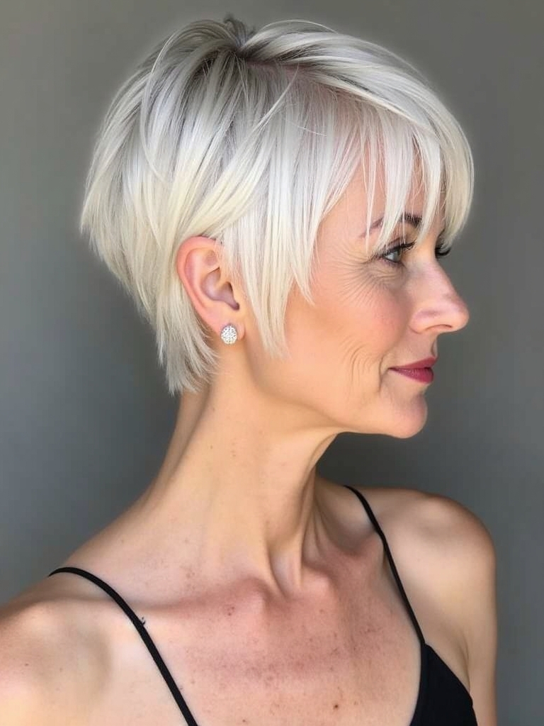 Hairstyles For Thin Fine Hair Over 60: The Chin-Length A-Line Bob