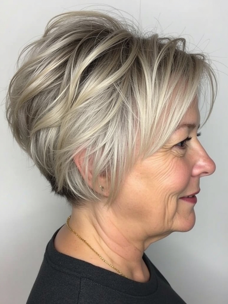 Hairstyles For Thin Fine Hair Over 60: Soft Curls with Side Part