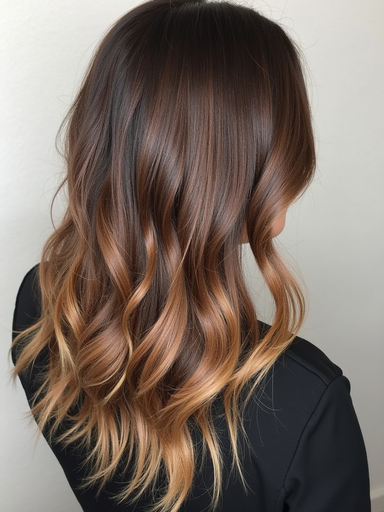 Bronze Ombre Caramel Balayage