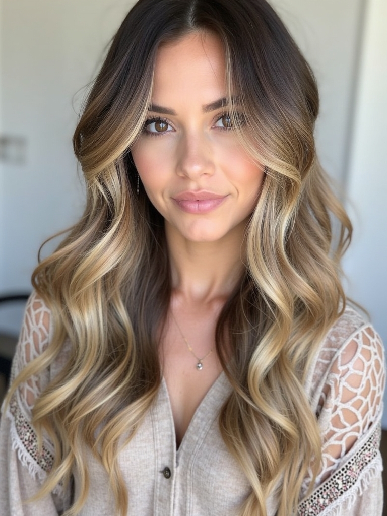 Long Haircut Ideas: Balayage with Long Layers
