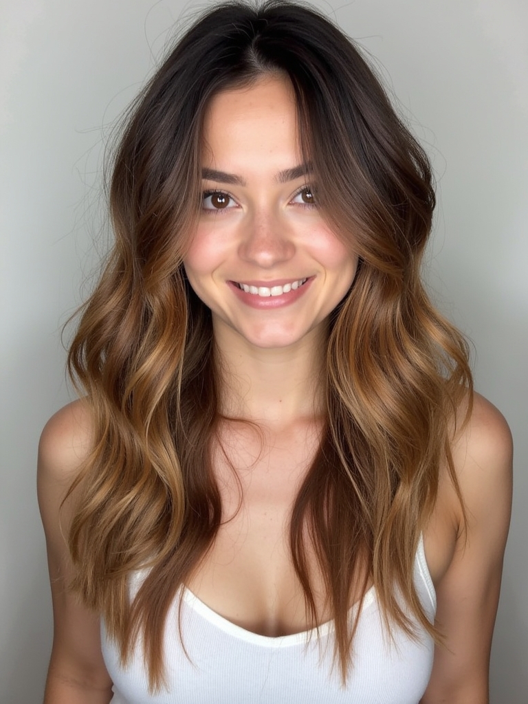 Honey Brown Balayage: Spiced Honey