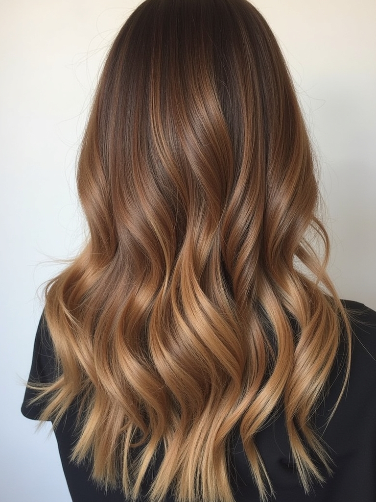 Honey Brown Balayage: Butterscotch Ribbon