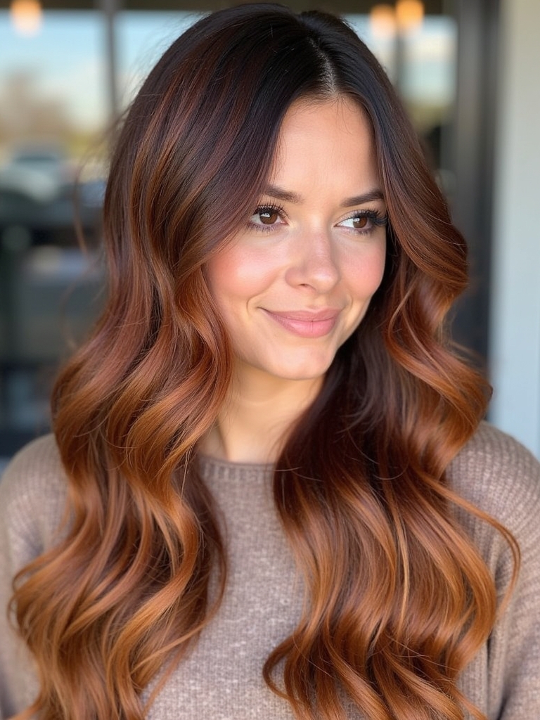 Autumn Harvest Caramel Balayage