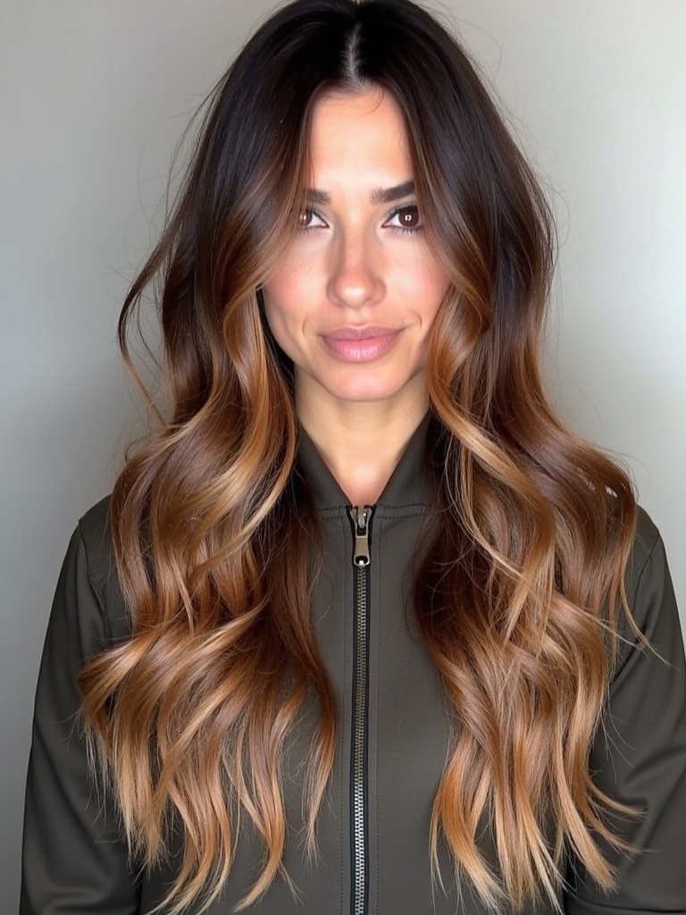 Maple Pecan Caramel Balayage