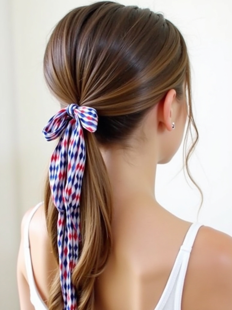 Cute Easy Hairstyles: Low Side Ponytail with a Bow