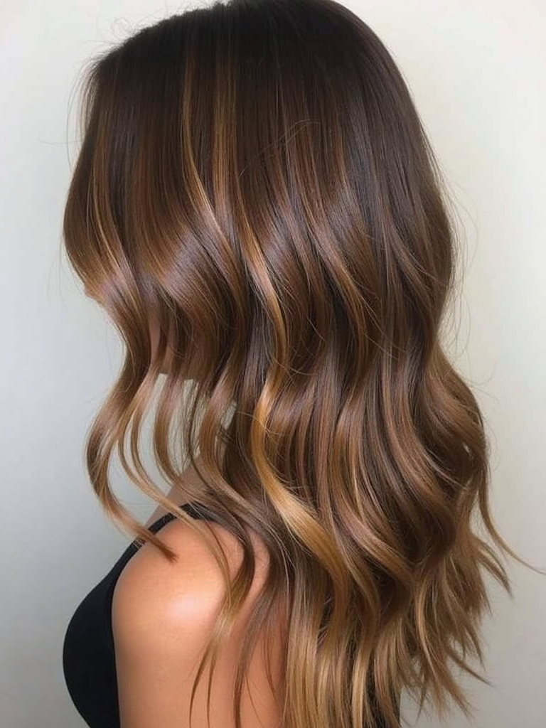Honey Brown Balayage: Toffee Temptation
