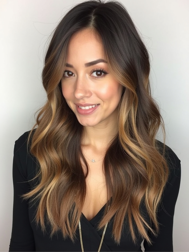 Brown Sugar Swirl Caramel Balayage