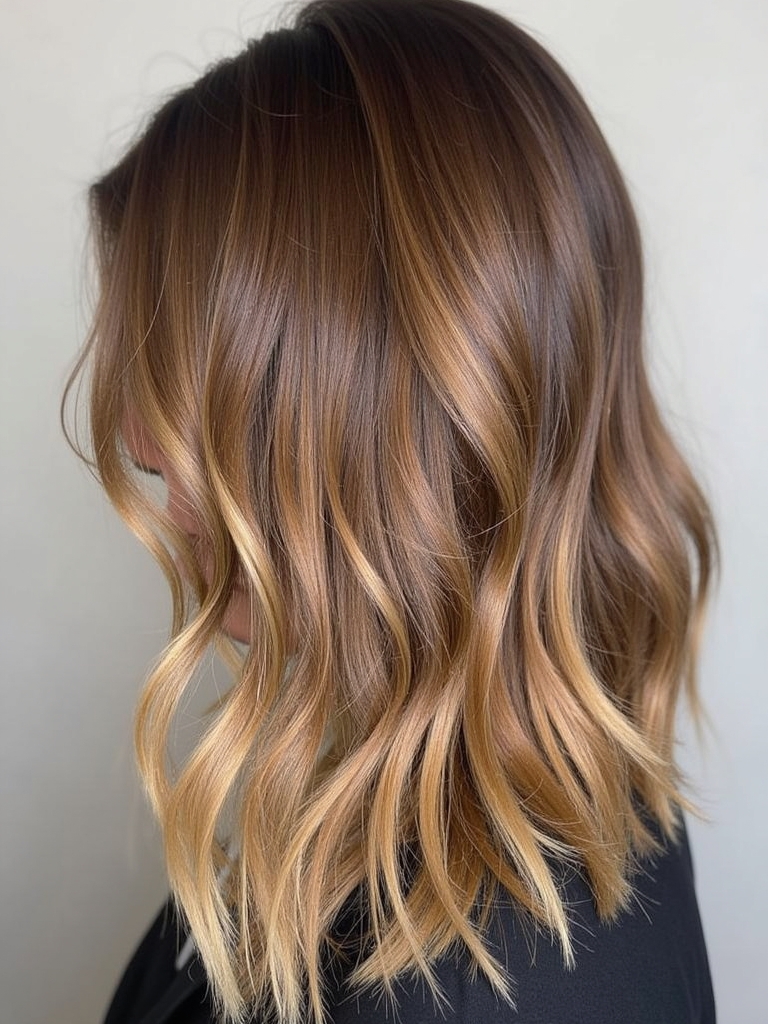 Honey Brown Balayage: Butterscotch Bliss
