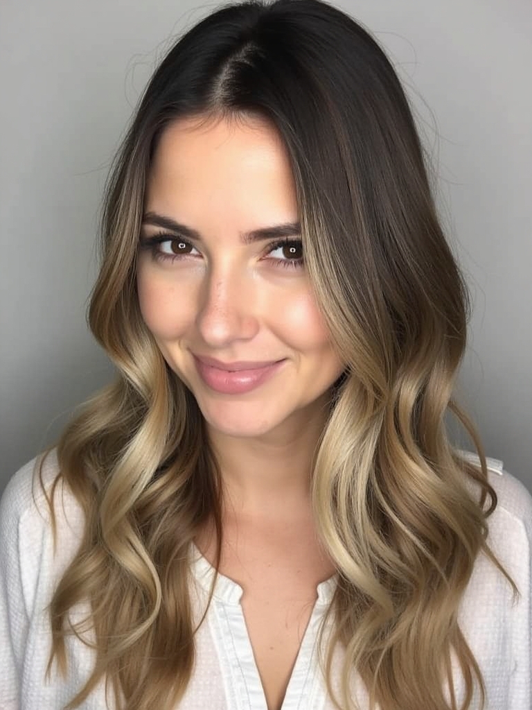 Long Haircut Ideas: Half-Up Top Knot