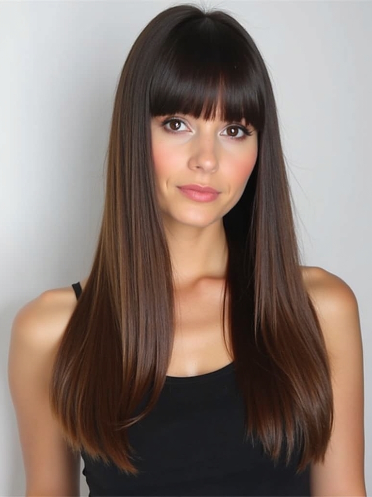 Long Haircut Ideas: Low Bun with Face-Framing Pieces