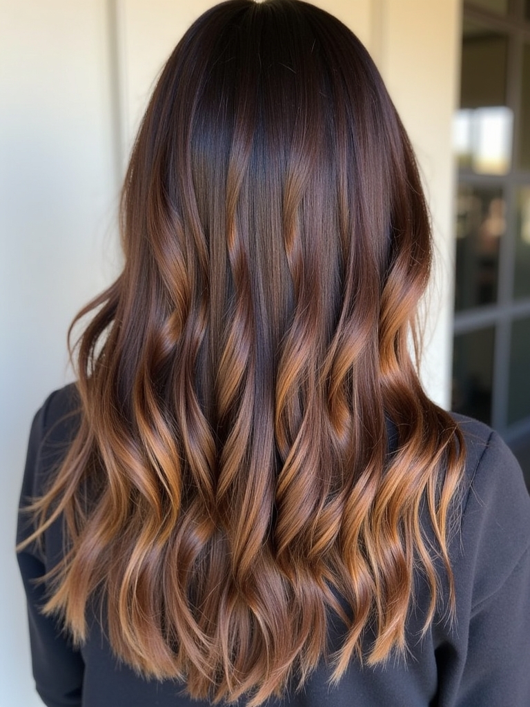 Espresso Drizzle Caramel Balayage