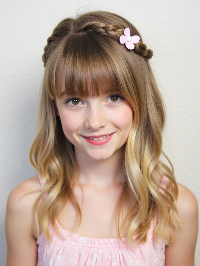 Hairstyles For School: Low Side Braid