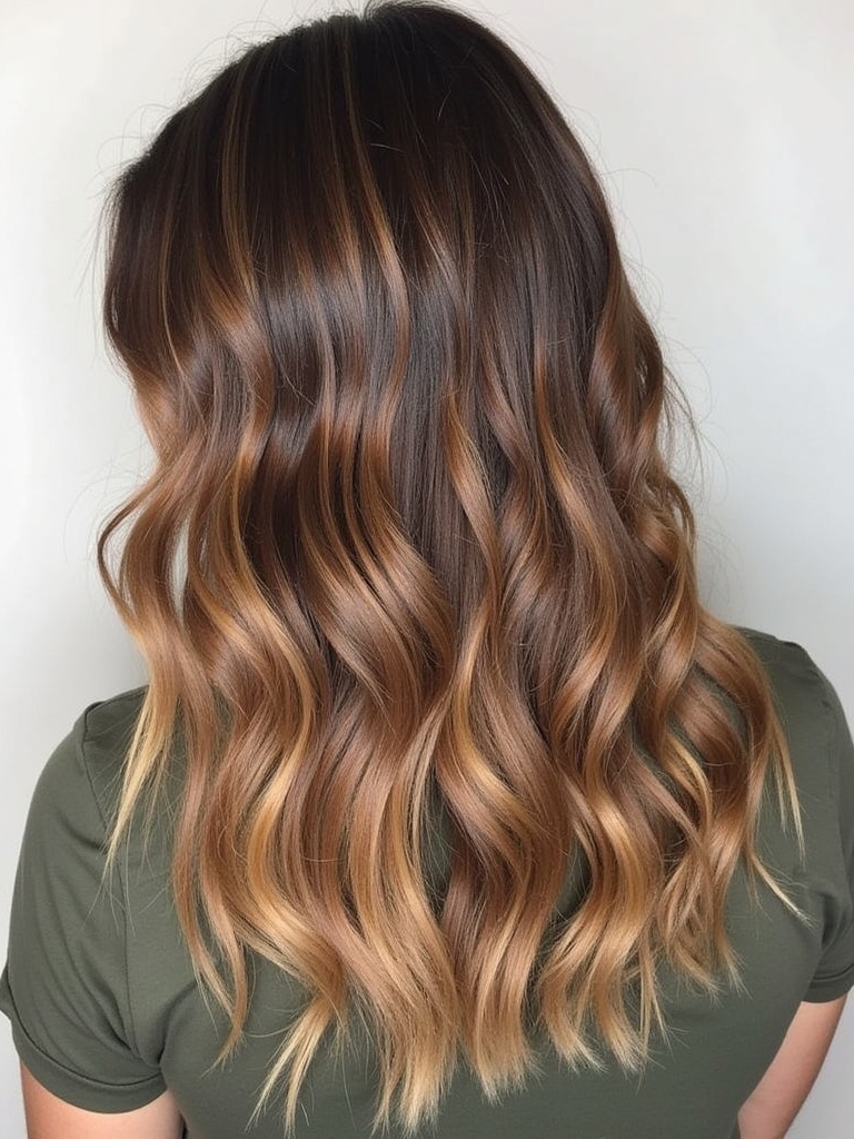 Honey Brown Balayage: Sweet Honey Drip
