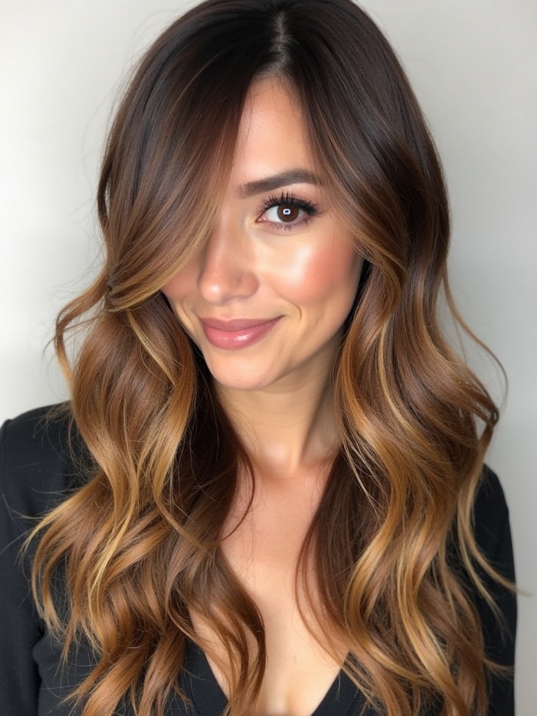 Maple Syrup Caramel Balayage