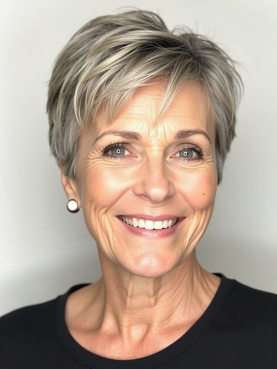 Hairstyles For Thin Fine Hair Over 60: Shaggy Layers